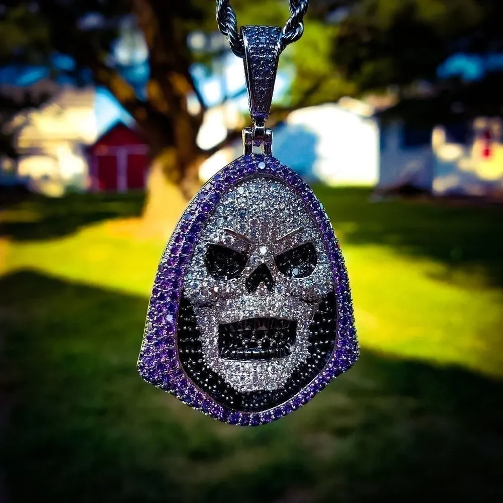 Iced out Grim Reaper Necklace